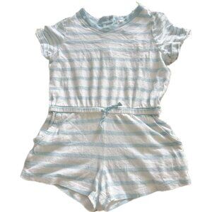 Splendid Blue Striped Shorts Romper Toddler Girl